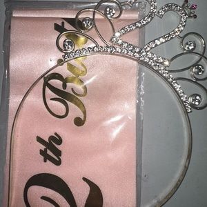 Sweet 22 tiara and 22 birthday sash.